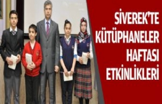 Siverek'te Kütüphaneler Haftası Etkinlikleri