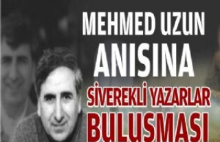 Mehmed Uzun Anısına Siverekli Yazarlar Buluşması...