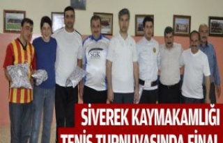 Siverek Kaymakamlığı Tenis Turnuvasında Final 