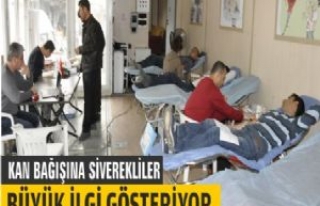 Kan Bağışına Siverekliler Büyük İlgi Gösteriyor