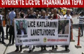 Lice'de Yaşananlar Siverek'te Protesto Edildi
