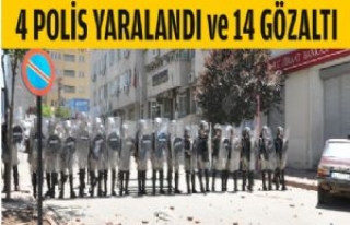 Siverek'te 14 Gözaltı, 4 Polis Yaralı