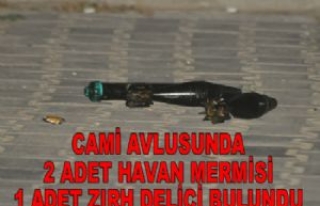 Cami Avlusunda Havan Mermisi Bulundu