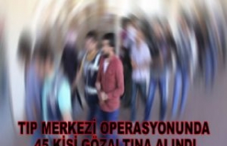 Tıp Merkezi Operasyonunda 45 Kişi gözaltında