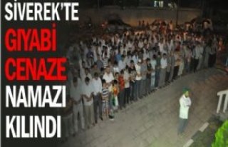 Siverek'te Gıyabi Cenaze Namazı Kılındı