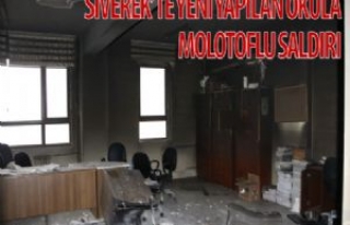 Siverek'te Yeni Yapılan Lise'ye Molotoflu...