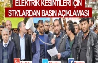 Elektrik Kesintileri İçin STK'lardan Basın...