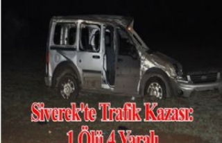 Siverek'te Trafik Kazası: 1 Ölü4 Yaralı