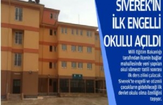 Siverek'te İlk Engelli Okulu Açıldı