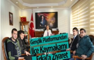 Gençlik Platformundan İlçe Kaymakamı Erkal'a...