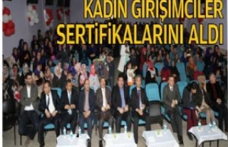 Kadın Girişimciler Sertifikalarını Aldı