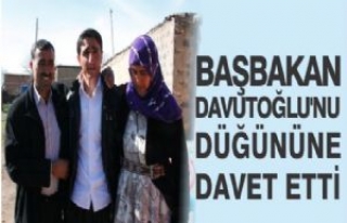 Başbakan Davutoğlu'nu Düğününe Davet Etti