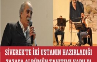 SİVEREK'TE İKİ USTANIN HAZIRLADIĞI ZAZACA...