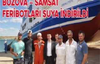 BOZOVA - SAMSAT FERİBOTLARI SUYA İNDİRİLDİ