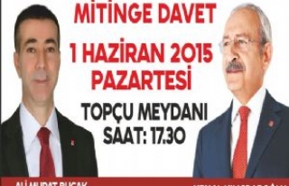 CHP Adayı Bucak'tan Mitinge Davet 