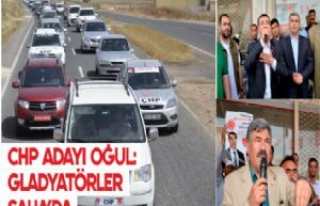 CHP AKÇAKALE'DE YÜZLERCE ARAÇLIK KONVOYLA KARŞILANDI