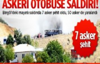 Bingöl'de askeri konvoya saldırı: 7 şehit,...