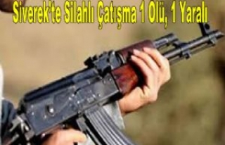 Siverek'te Silahlı Çatışma 1 Ölü, 1 Yaralı