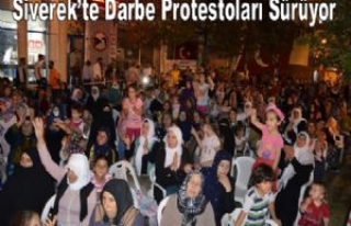 Siverek'te Darbe Protestoları Sürüyor