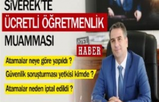 Siverek'te Ücretli Öğretmenlik Muamması 