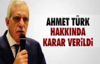 Ahmet Türk Hakkında Karar Verildi