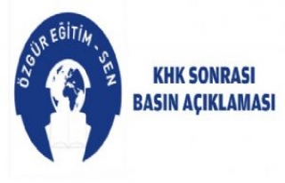 KHK Sonrası Özgür Eğitim-Sen'den Basın Açıklaması