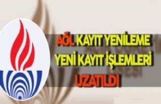 Açıköğretim Lisesi Kayıt Yenileme ve Yeni Kayıt...