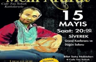 Siverek'te Mem Ararat Konseri Yapılacak