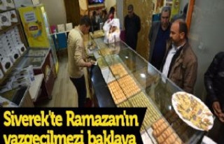 Siverek'te Ramazan'ın vazgeçilmezi baklava