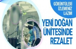 Urfa'da Hastanenin yeni doğan servisine fare...