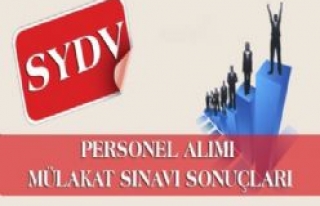 Siverek'te Yapılan SYDV Personel Alımı Sonuçları