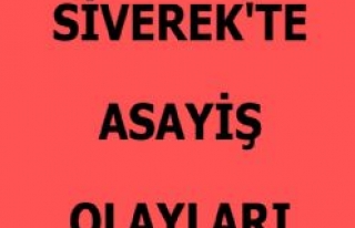 SİVEREK'TE ASAYİŞ OLAYLARI