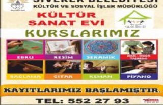 Siverek Belediyesi Kültür Sanat Evi kurs kayıtları...