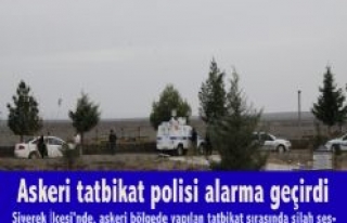 Askeri tatbikat polisi alarma geçirdi