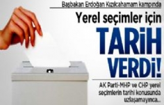 Başbakan, yerel seçimler için tarih verdi