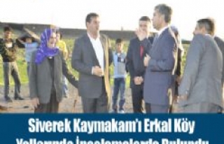 Siverek Kaymakamı Erkal, Köylerde İncelemelerde...