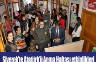 Siverek'te Atatürk'ü Anma Haftası etkinlikleri