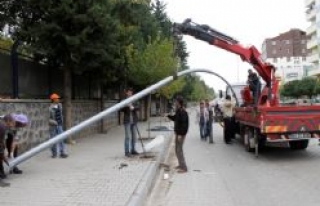 SİVEREK BELEDİYESİNİN IŞIKLANDIRMA ÇALIŞMASI...