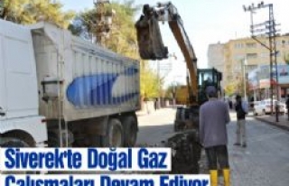 Siverek'te Doğal Gaz Çalışmaları Devam Ediyor