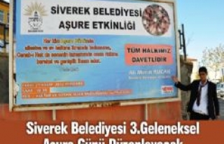 Siverek Belediyesi 3.Geleneksel Aşure Günü Düzenleyecek