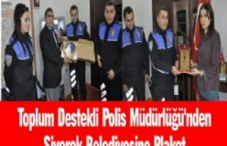 Toplum Destekli Polis Şubesinden Siverek Belediyesine...