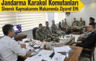 Jandarma Karakol Komutanları Kaymakamlığı Ziyaret...