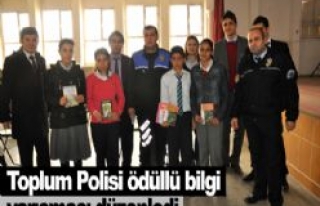 Toplum Destekli Polisi'nden Ödüllü Bilgi Yarışması