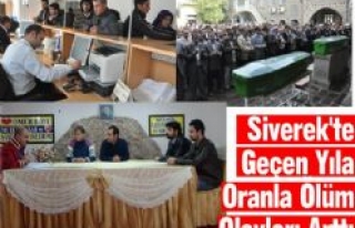 Siverek'te Geçen Yıla Oranla Ölüm Olayları...