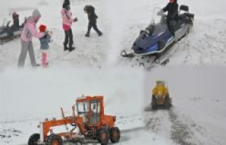  Karacadağ'da Kar Yağışı Etkili Oluyor