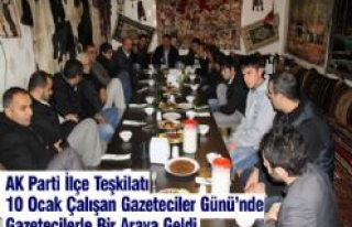 AK Parti İlçe Teşkilatı Gazetecilerle Akşam Yemeğinde...