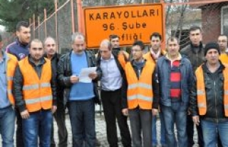 KARAYOLLARI İŞÇİLERİNDEN TEPKİ