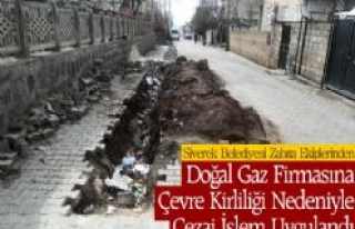 Doğal Gaz Firmasına Zabıtadan Cezai İşlem 