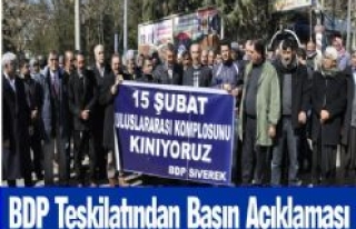 BDP Teşkilatından Basın Açıklaması