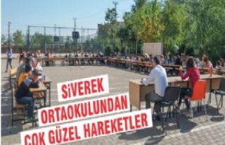 Siverek Ortaokulundan Çok Güzel Hareketler